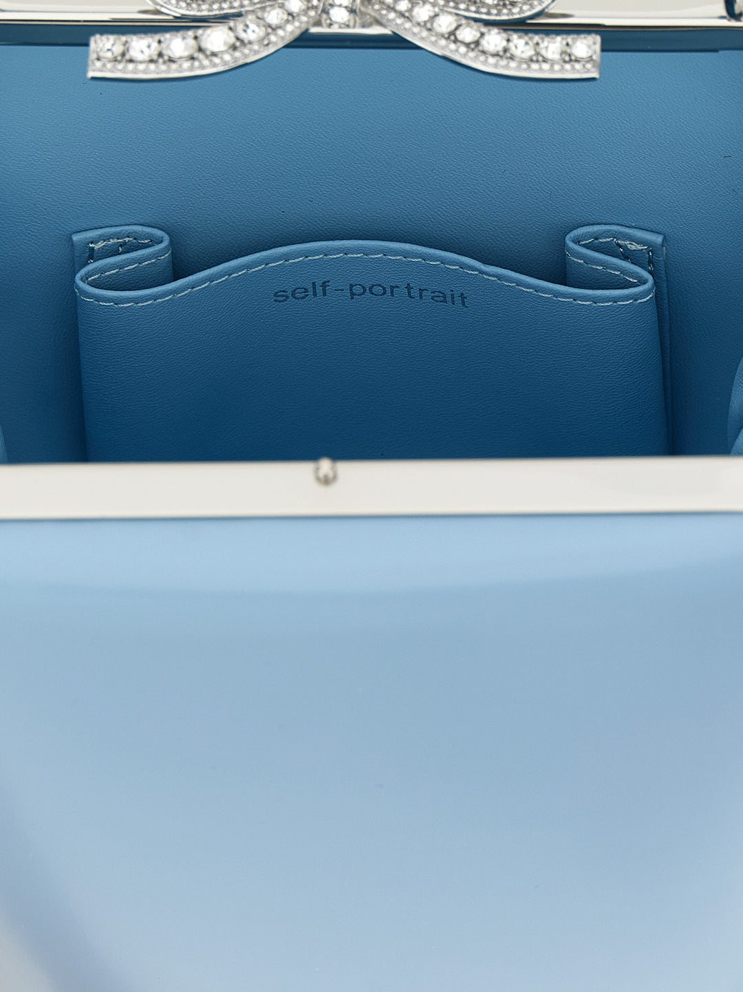 Self Portrait Blue Leather Bag Hand Bags - Light Blue | ec532c2bd8fc072e24154507e5cf184de6bdce93