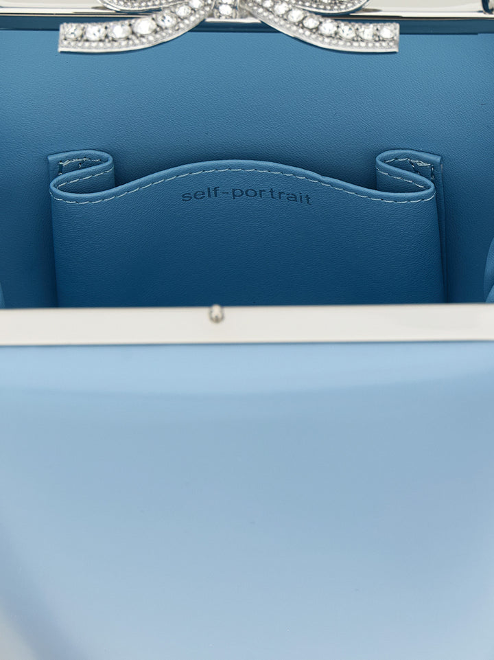 Self Portrait Blue Leather Bag Hand Bags - Light Blue | ec532c2bd8fc072e24154507e5cf184de6bdce93