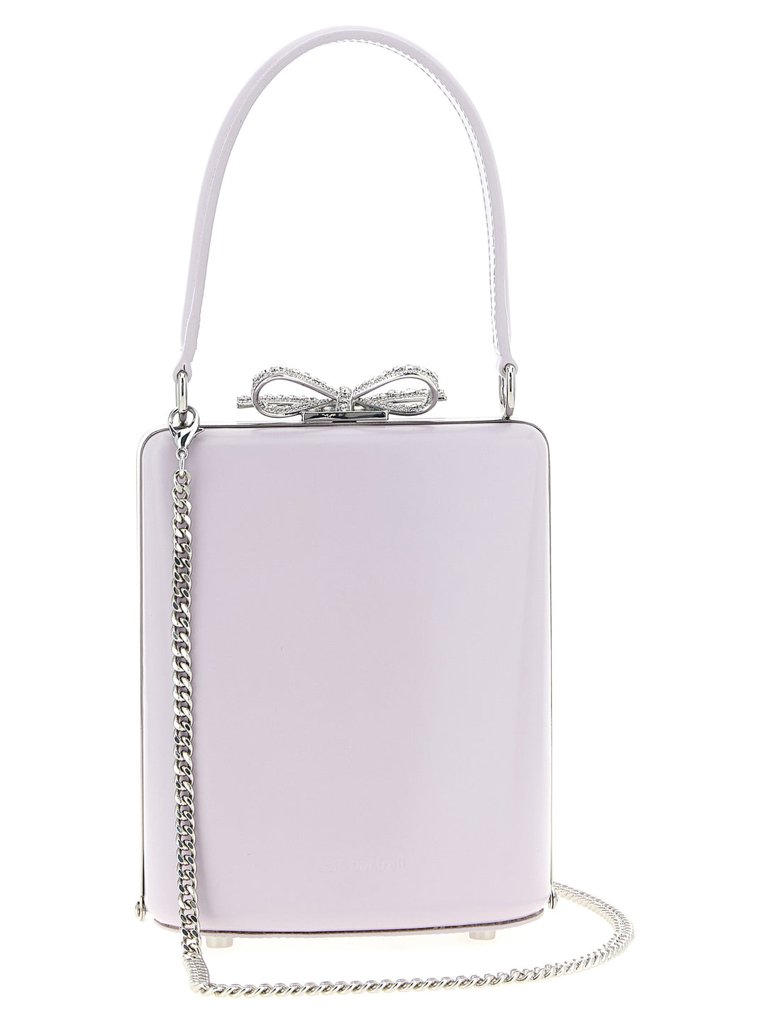 Self Portrait Lilac Leather Mini Bow Hand Bags - Purple | 26eccbc36e94dfd3a9f3c69a55ecd846067df520