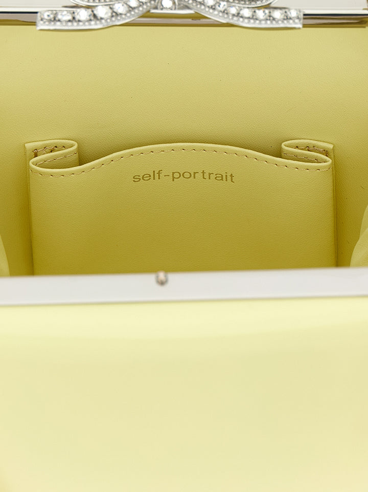 Self Portrait Yellow Leather Bag Hand Bags - Yellow | 650cde1750d2eeff47ffeee612d6f4f9ab12bd80