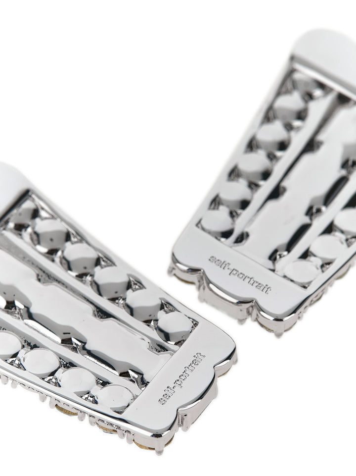 Self Portrait Multi Crystal Jewelry - Silver | 3730a76cd7c3bf9f5e6d4a7426eef27ca76bdd89