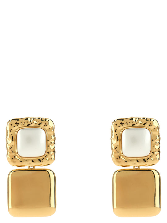 Mottled Gold Pearl Tiered Jewelry Gold