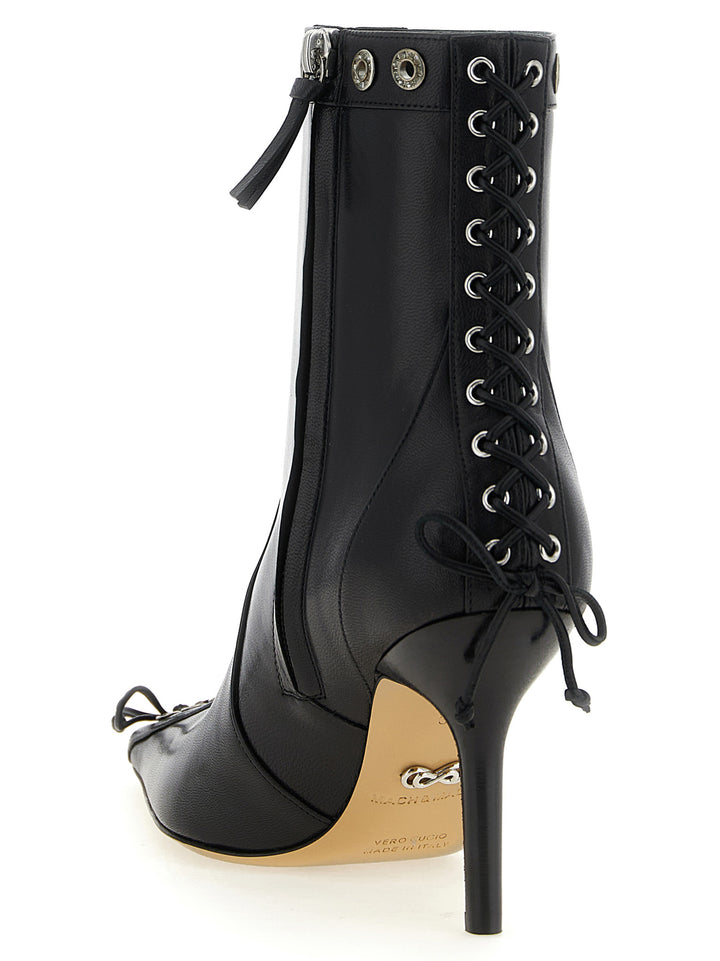 Mach & Mach Crystalized Corset Boots and Ankle Boots - Black | 3fd35adc77d91b0e53be9425b7f56ffaca24659a