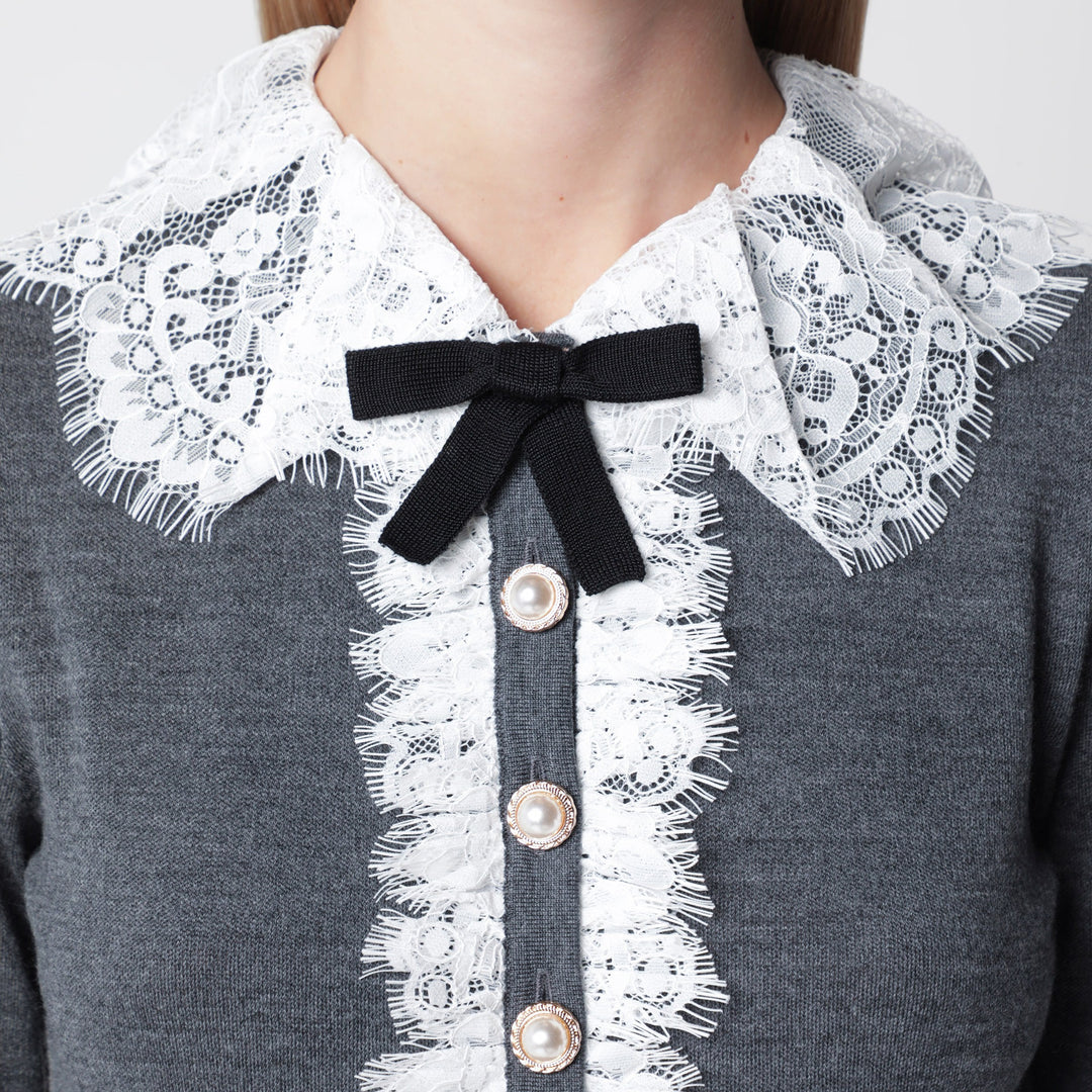 Self Portrait Shirts & Tops - Grey | 44fd53a9f3af5c6bc9b7b59693eb76ea0a7ed8fd