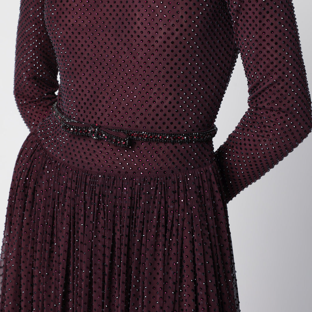 Self Portrait Apparel & Accessories - Burgundy | 860c49233695f08b8bc732152544fa6cd7af0489