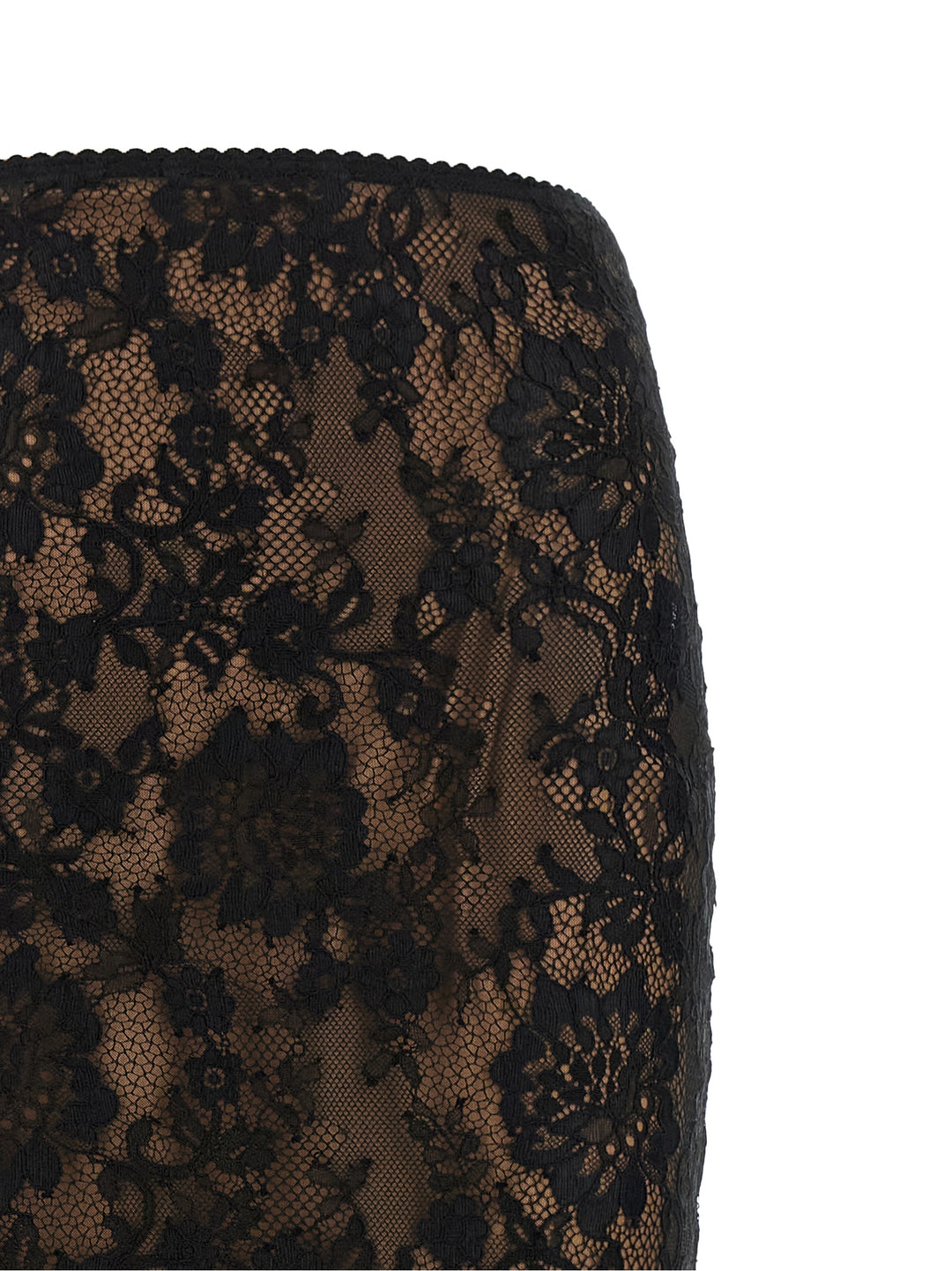 Self Portrait Black Lace Midi Skirts - Black | 7cf1f998cd833810c60047e6c5020fb0a68464e2