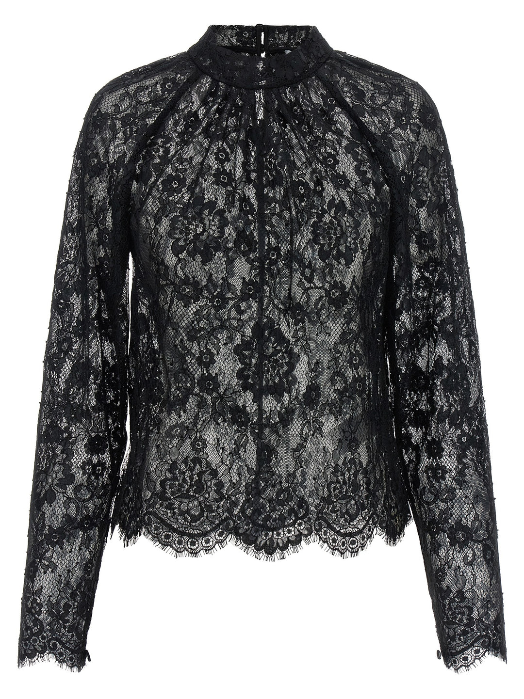 Self Portrait Black Lace Shirt and Blouse - Black | f5cc5fce8ce1967f1a8925d8ecbe0ca44d780093
