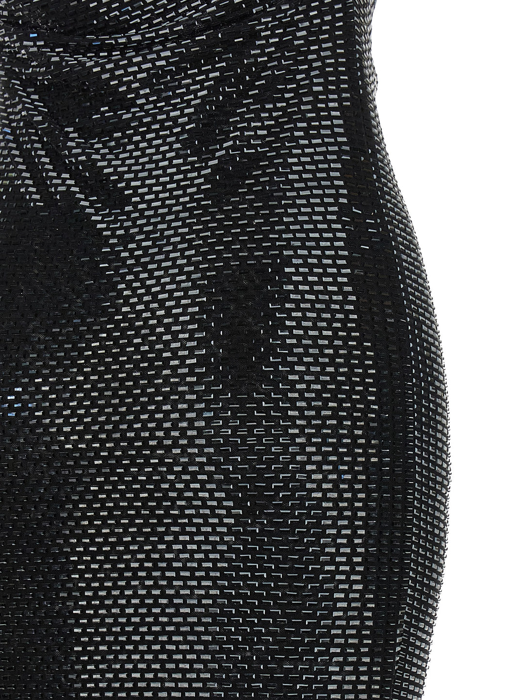 Self Portrait Black Rhinestone Draped Maxi Dresses - Black | a34825d28e3aaf8bf828e96164738f4cec0a551e