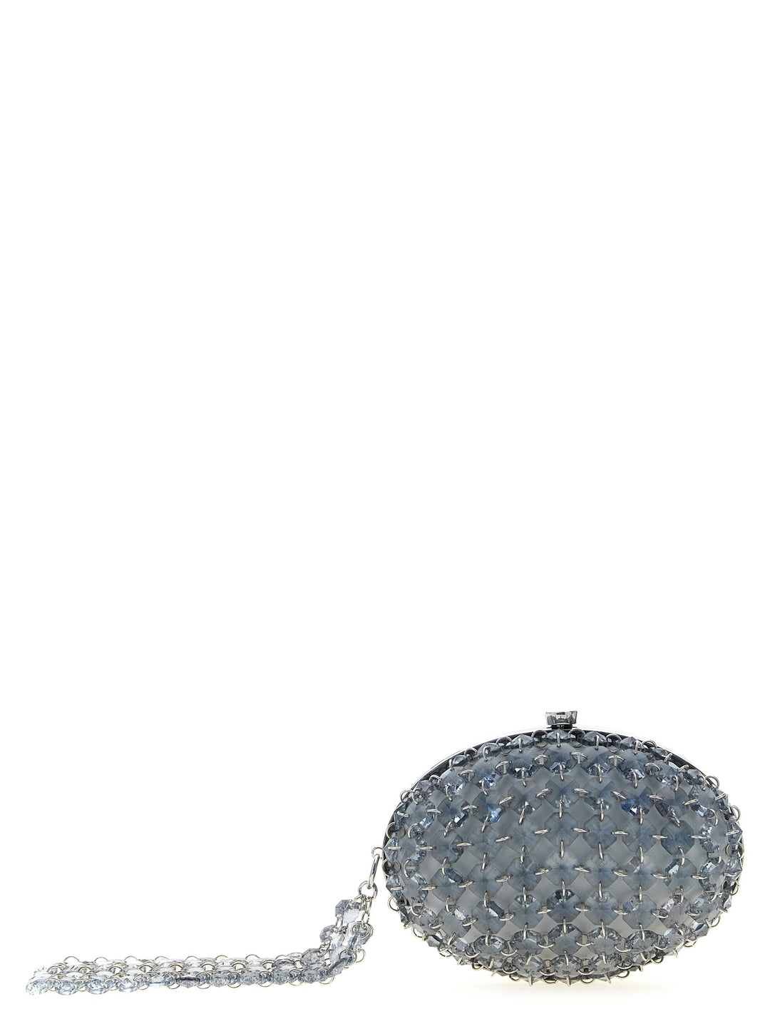 Self Portrait Crystal Chain Clutch - Gray | 4fc8d6dd10c6d7a66ca0808a6ab804a38db06385