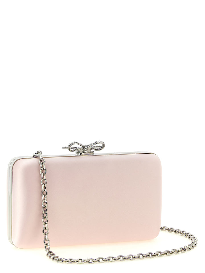 Self Portrait Satin Clutch - Pink | 0894984dbde45b77a140d31fee1ba9c29748dbc1