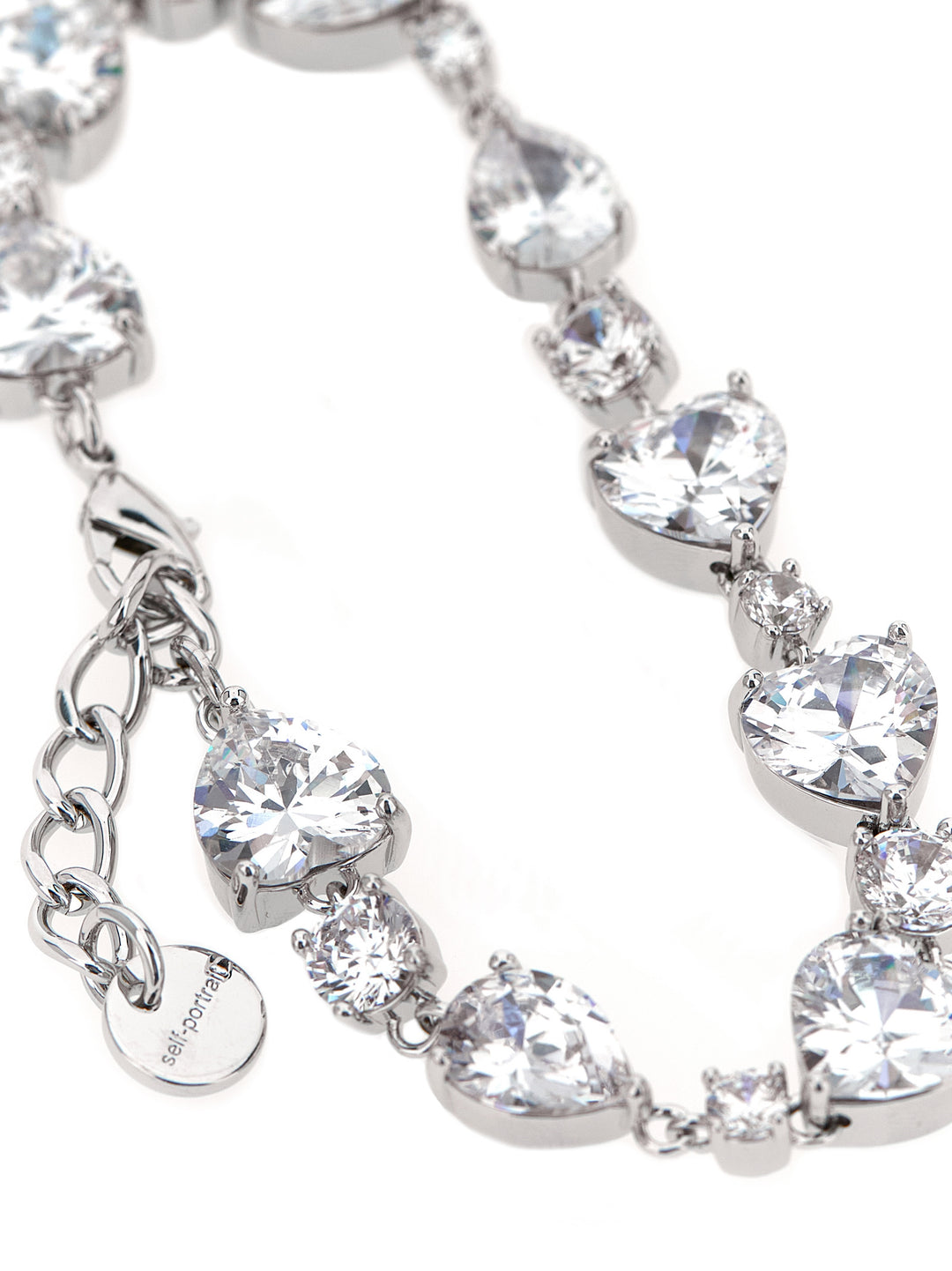 Self Portrait Crystal Droplet Jewelry - Silver | 7dc5dded380bed90205a5373f2d0128b300c6e85