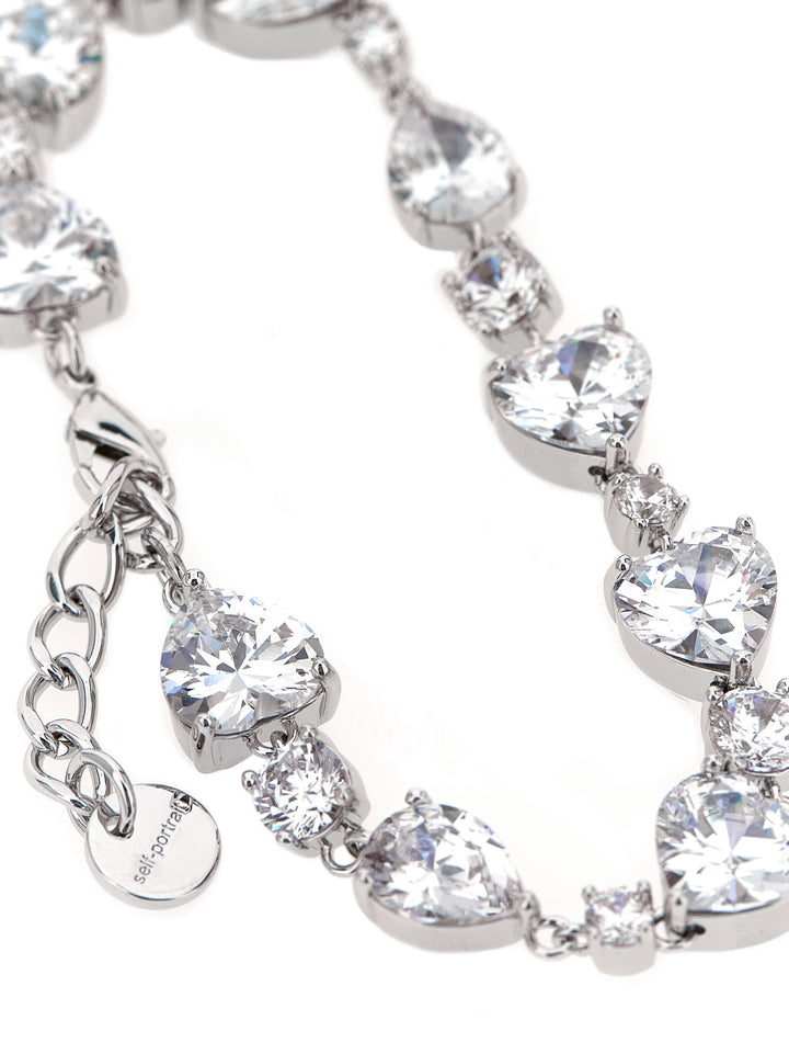 Self Portrait Crystal Droplet Jewelry - Silver | 7dc5dded380bed90205a5373f2d0128b300c6e85