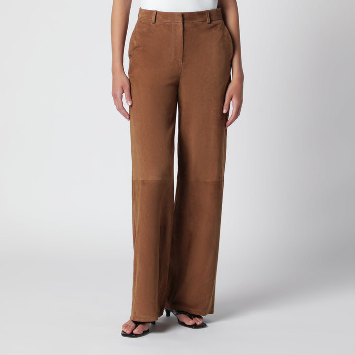 Nour Hammour Pants - Brown | 4e6de58d8c4ac04c101d4c66b2a4bf320b761ace