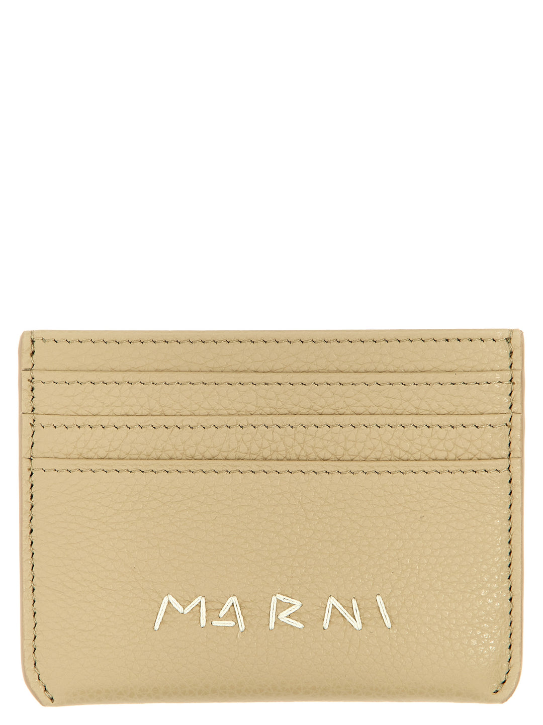 Logo Card Holder Wallets, Card Holders Beige