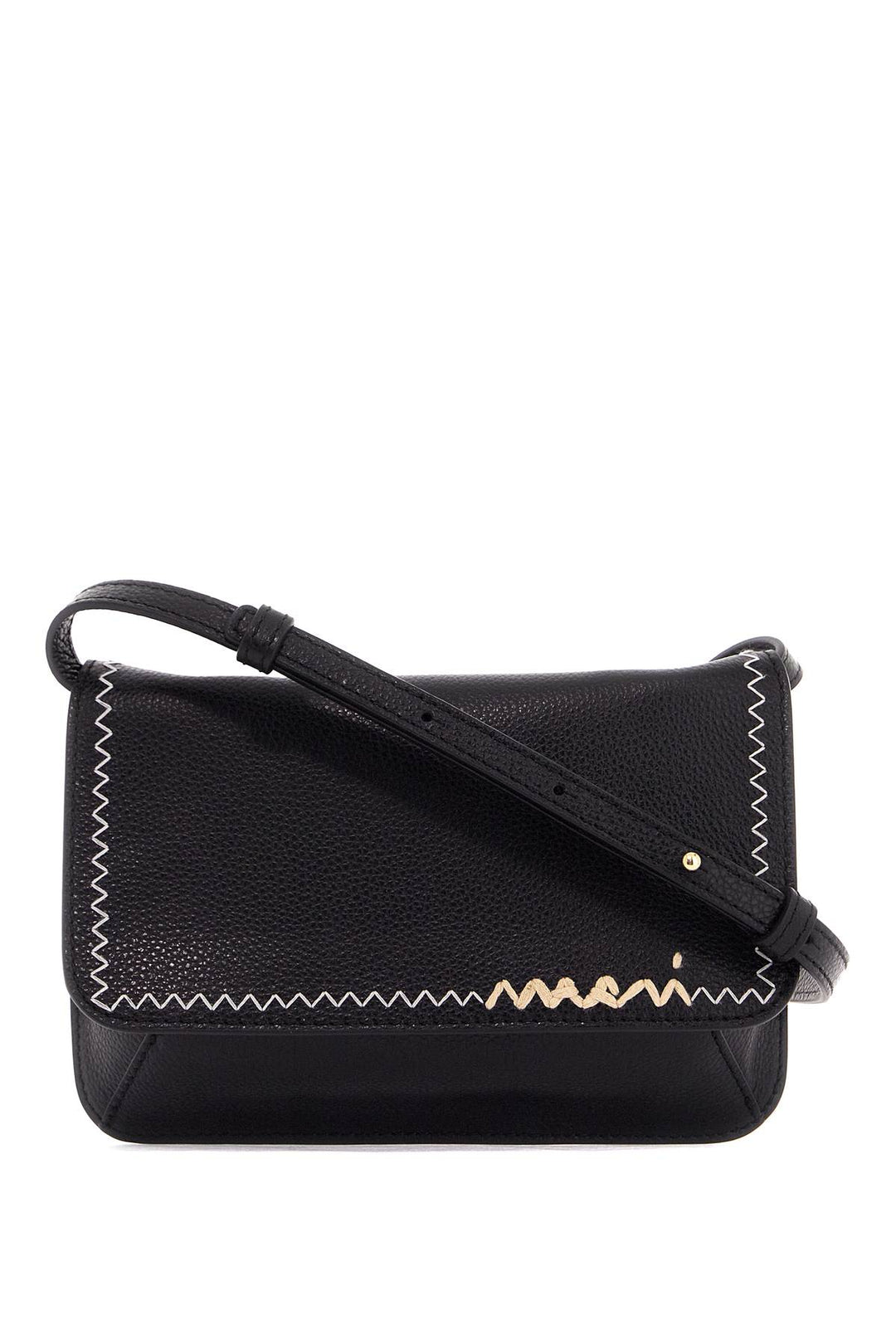 Flap Trunk Shoulder Bag With