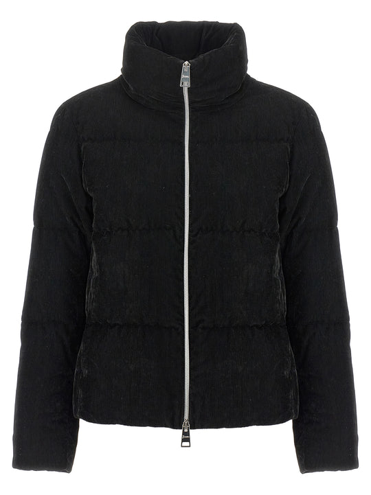 Resort - Bright Corduroy Puffer Jackets Black