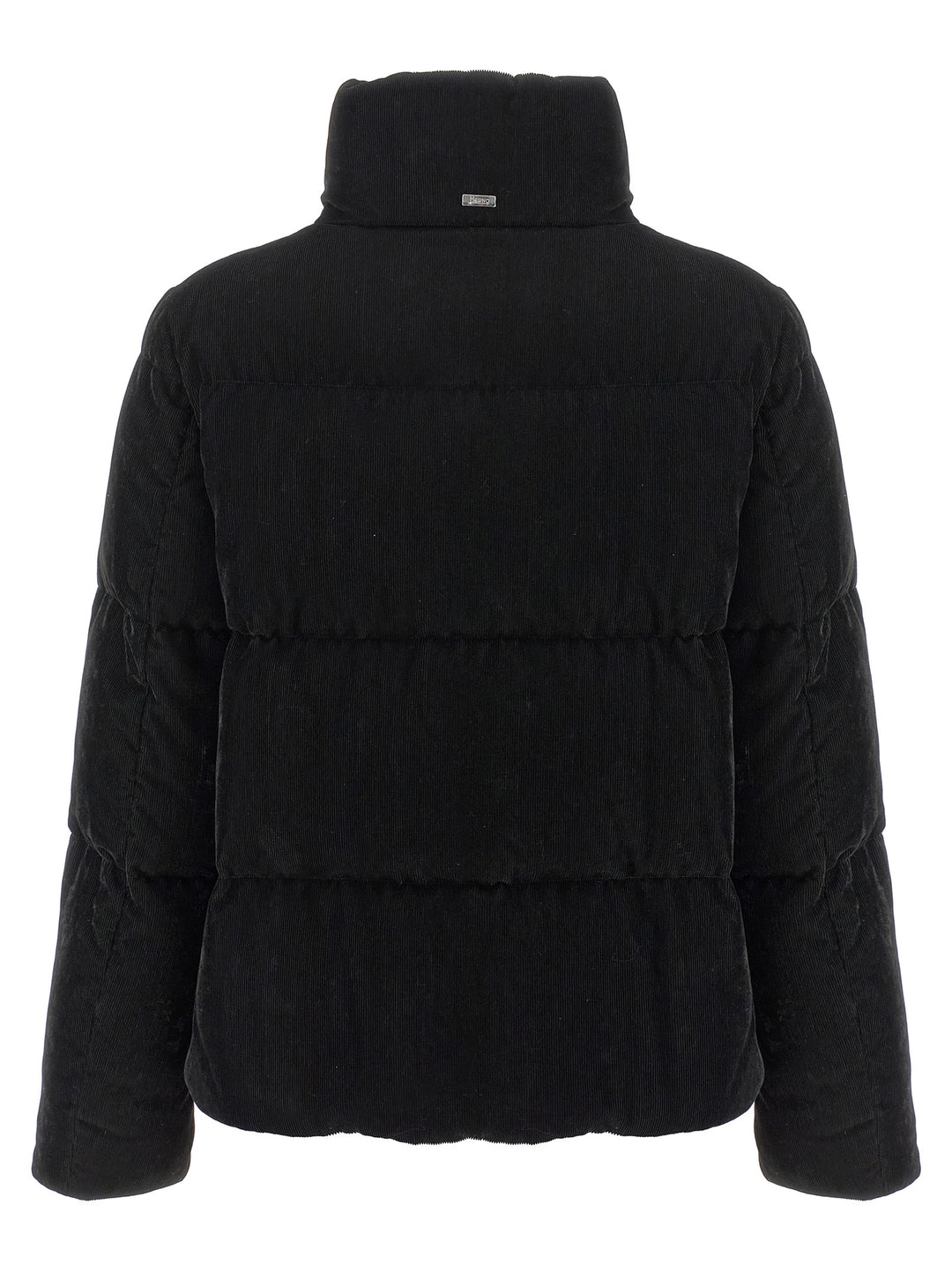 Herno Resort - Bright Corduroy Puffer Jackets - Black | bd108cb359a13d587bf37111207d1f3568b39b4c