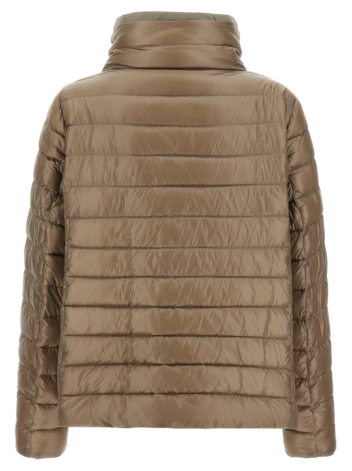 Herno Reversible Down Jacket Puffer Jackets - Brown | 8a8e59f8d4909ffd3a02954d6eb59a46f43da309