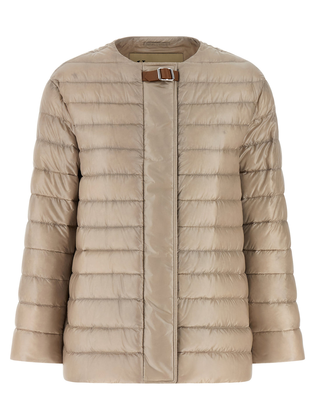 Herno Leather Strap Down Jacket Puffer Jackets - Beige | 2faf3d0e9ccae4fa04edc88904fc499ee789365c