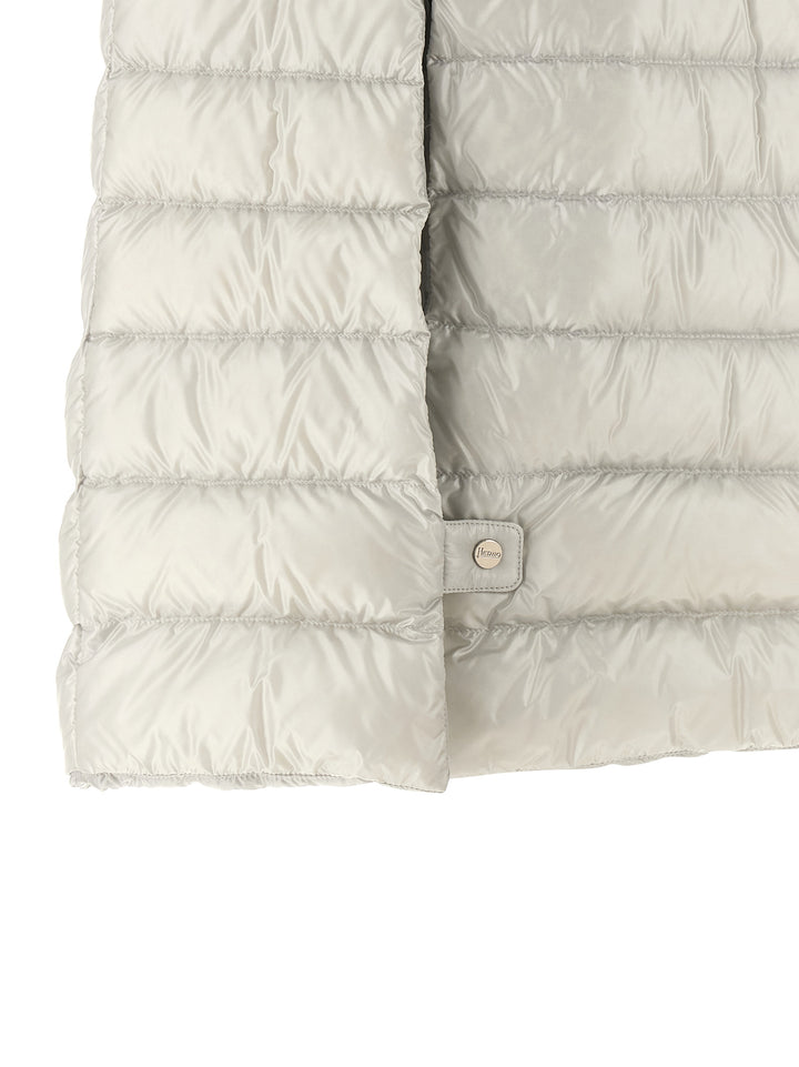 Herno Cape Down Jacket Puffer Jackets - Gray | d89b1b37ead6c21647539eacf81ce425e07550ec