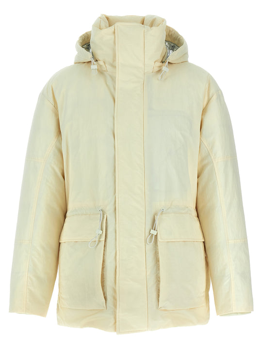 Hooded Down Jacket Puffer Jackets White