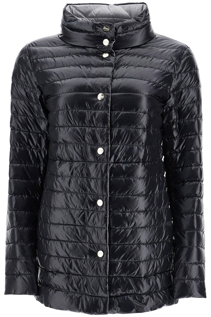 Reversible A Shape Down Jacket Black And Gray