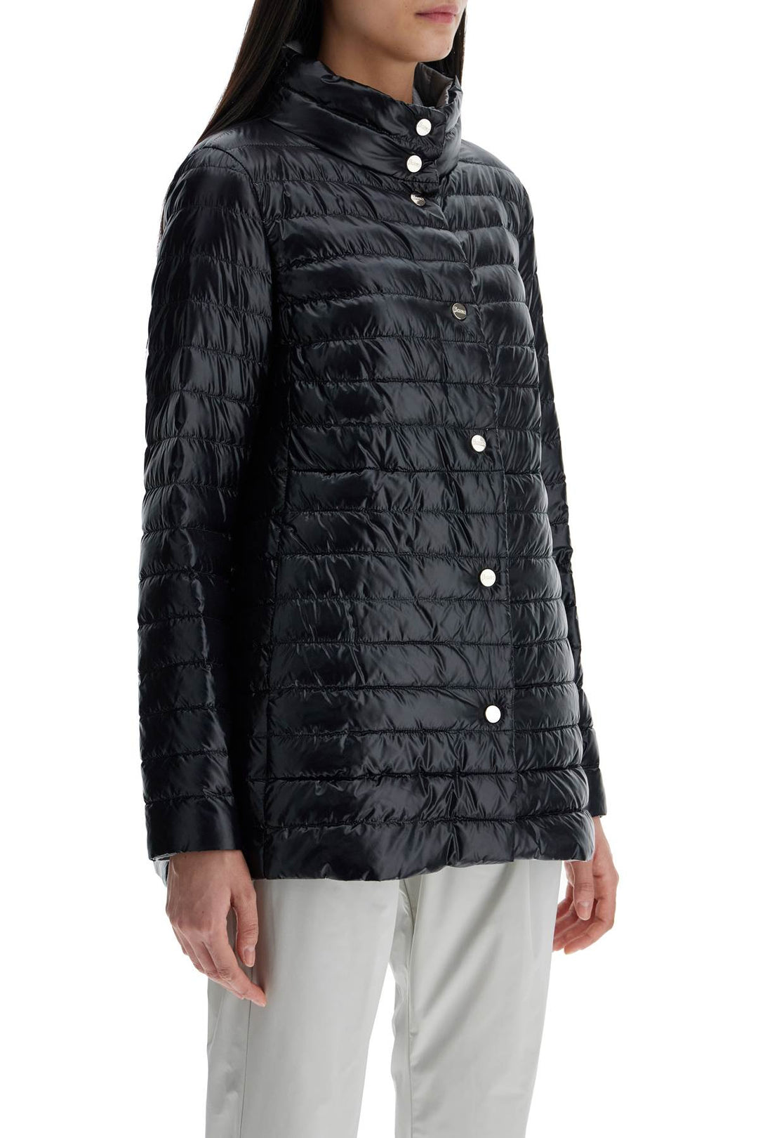 Reversible A Shape Down Jacket Black And Gray