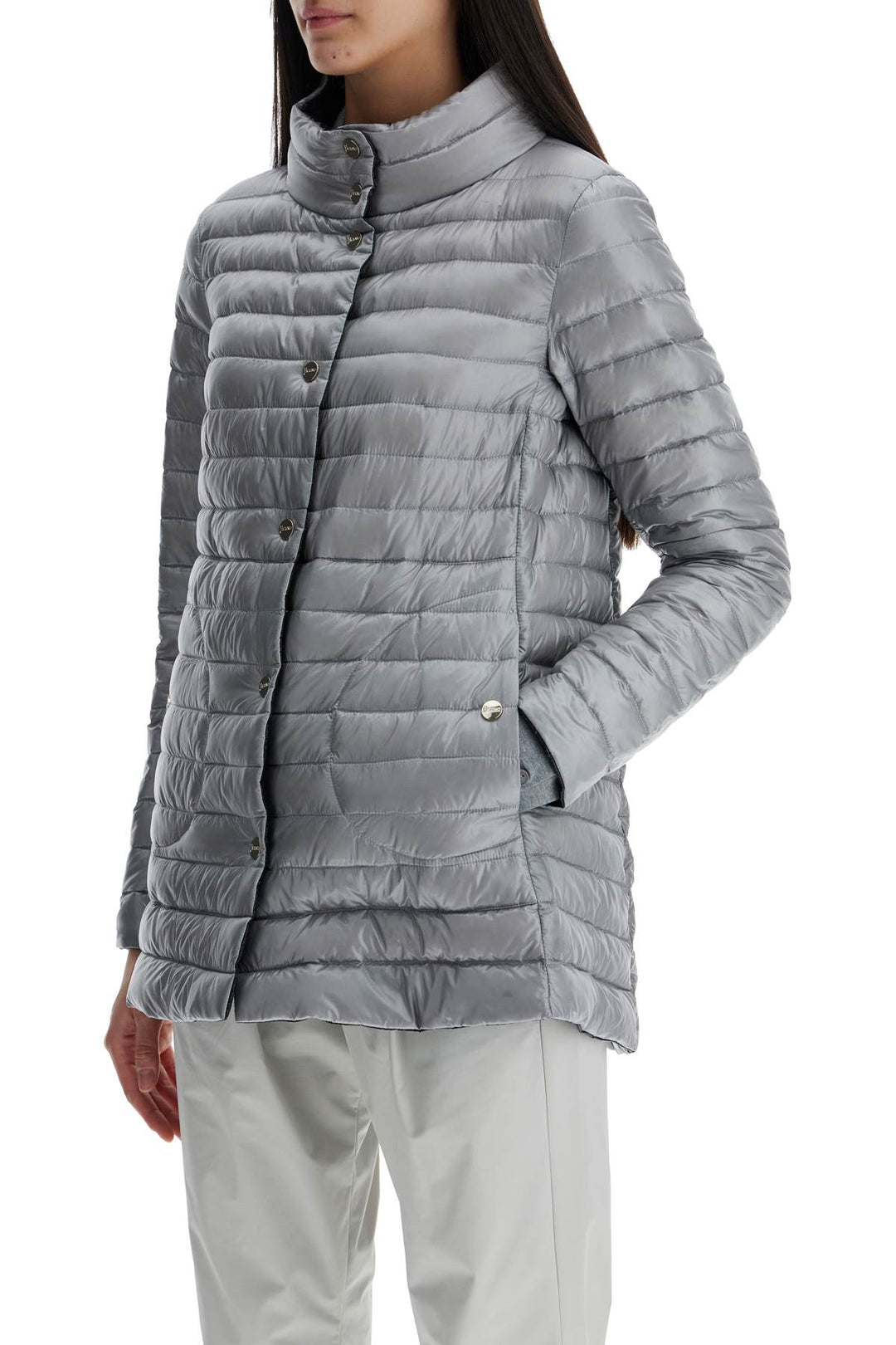 Reversible A Shape Down Jacket Black And Gray