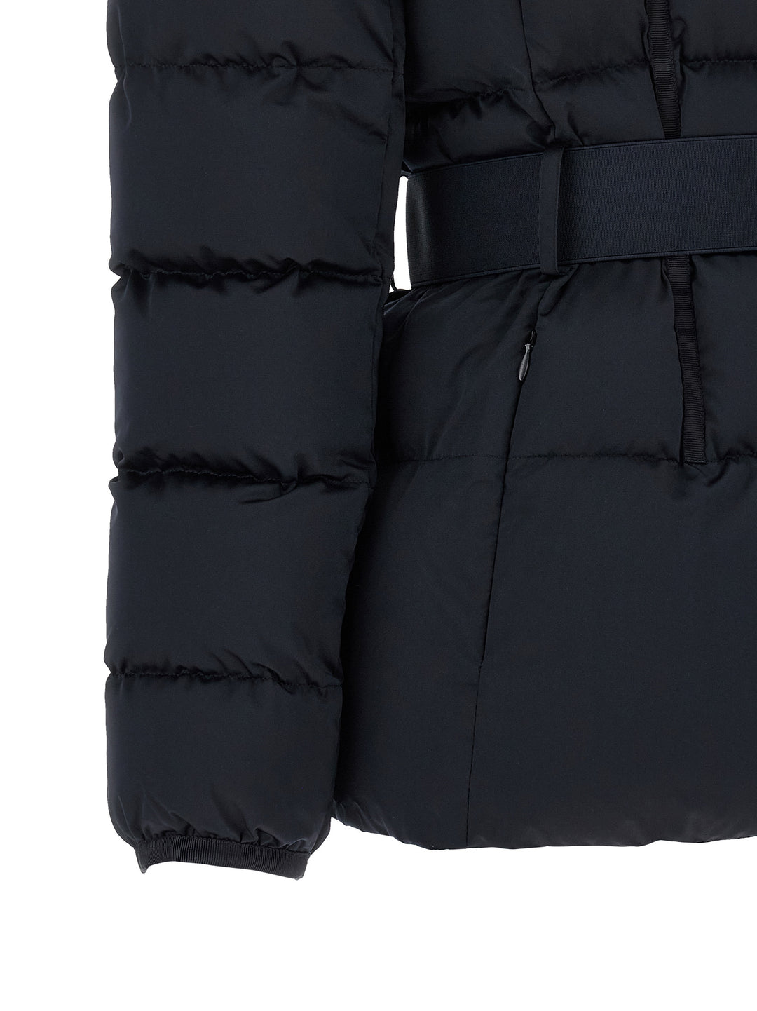 Elisabetta Franchi Belted Down Jacket With Logo Buckle Puffer Jackets - Black | ea184aead46b04d0ecba6c64667173548e9f326f