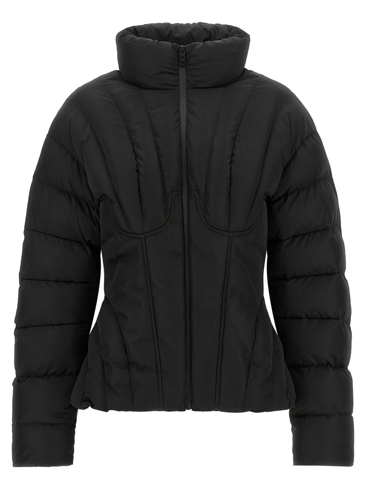 Elisabetta Franchi Bustier Quilted Down Jacket Puffer Jackets - Black | 8bfcad0ae88a84a1aaaa0de517ad9c9b70a039ac
