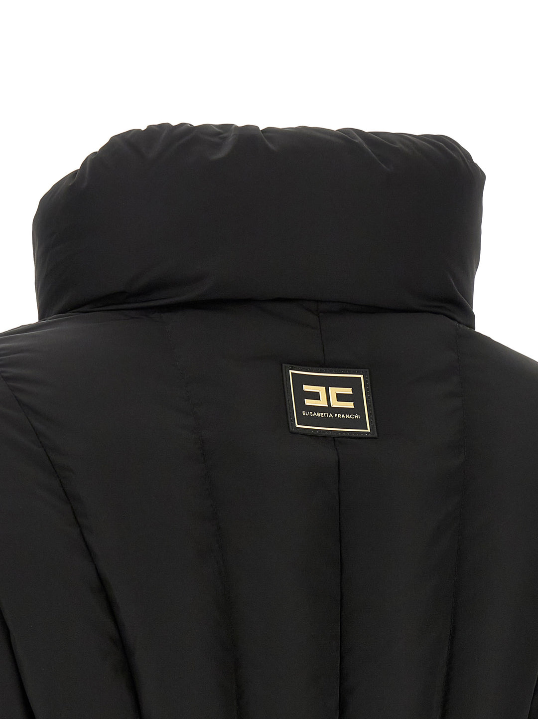 Elisabetta Franchi Bustier Quilted Down Jacket Puffer Jackets - Black | 283f6ff6ff9681679be02641de50be14a98355c2