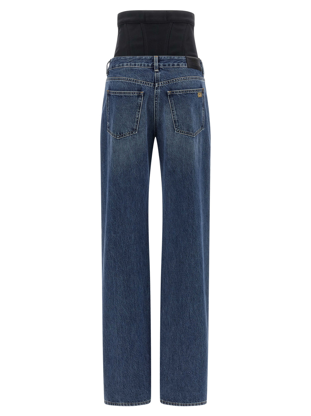 Elisabetta Franchi Bustier Insert Jeans - Blue | c291e9aa069a357cbc51846367298c9a87f716d6