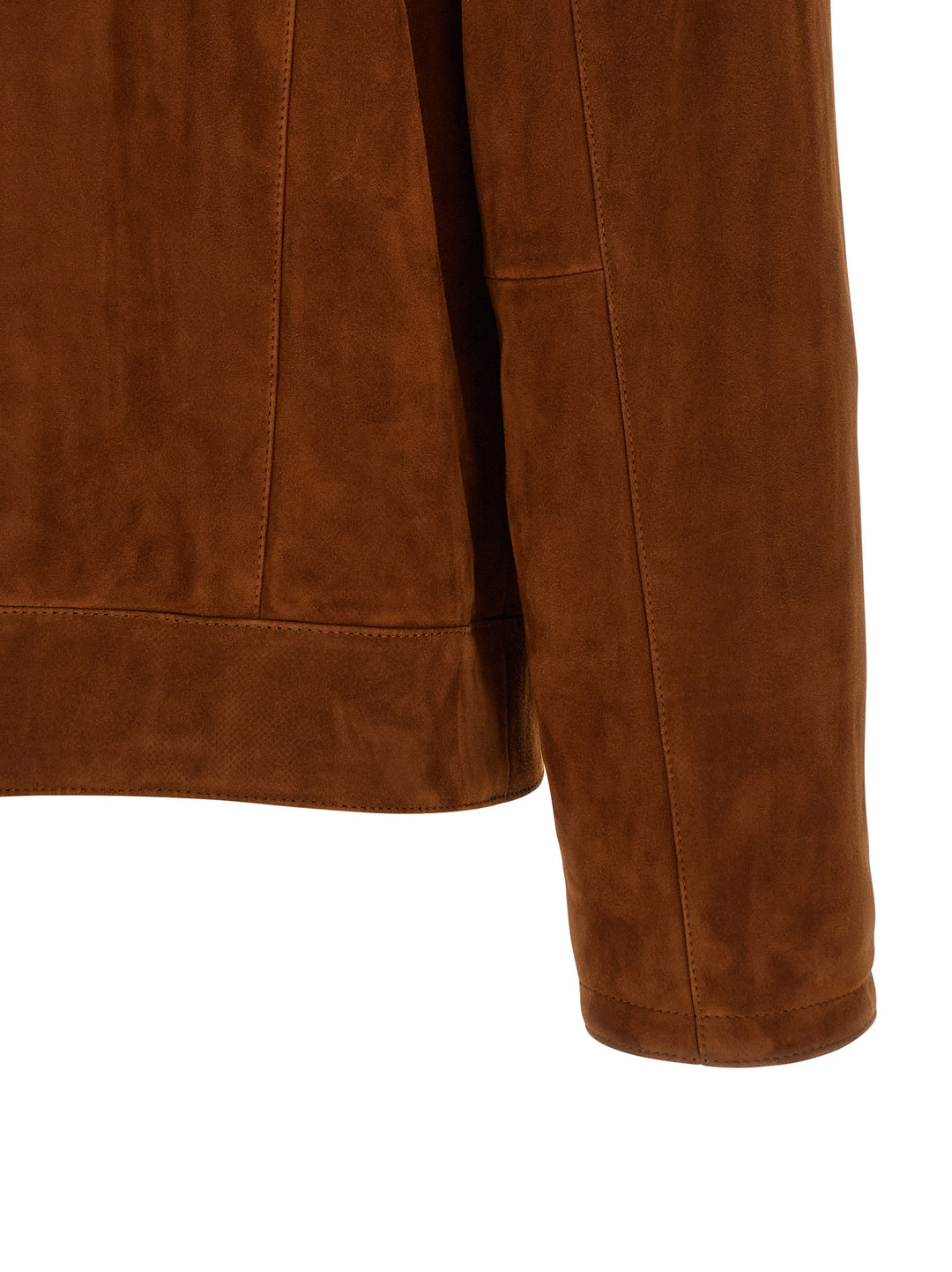 Brioni Suede Blouson Puffer Jackets - Brown | 653279775ef3220d028c9cc3740ce5ef6161b4fe