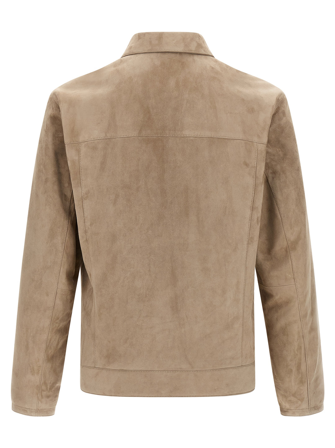 Brioni Suede Blouson Puffer Jackets - Beige | 3a6481153a4b365250e8fca1016347894414c4f4