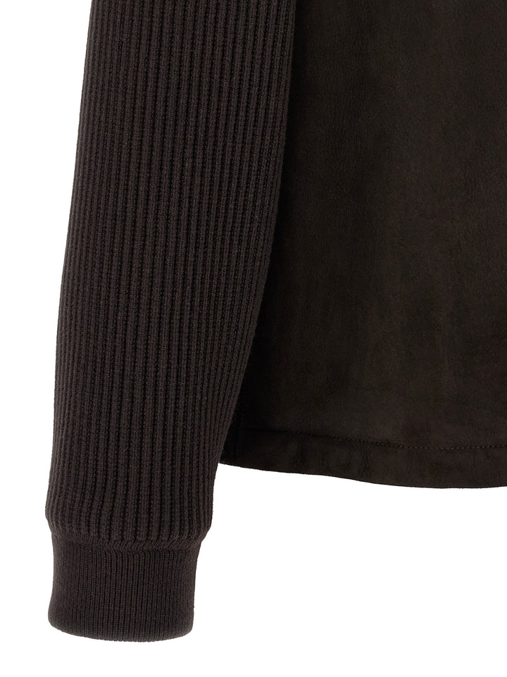 Brioni Suede Bomber Jacket Puffer Jackets - Brown | ce962b85e8e6071ce03d158ddca0a9f587454a03