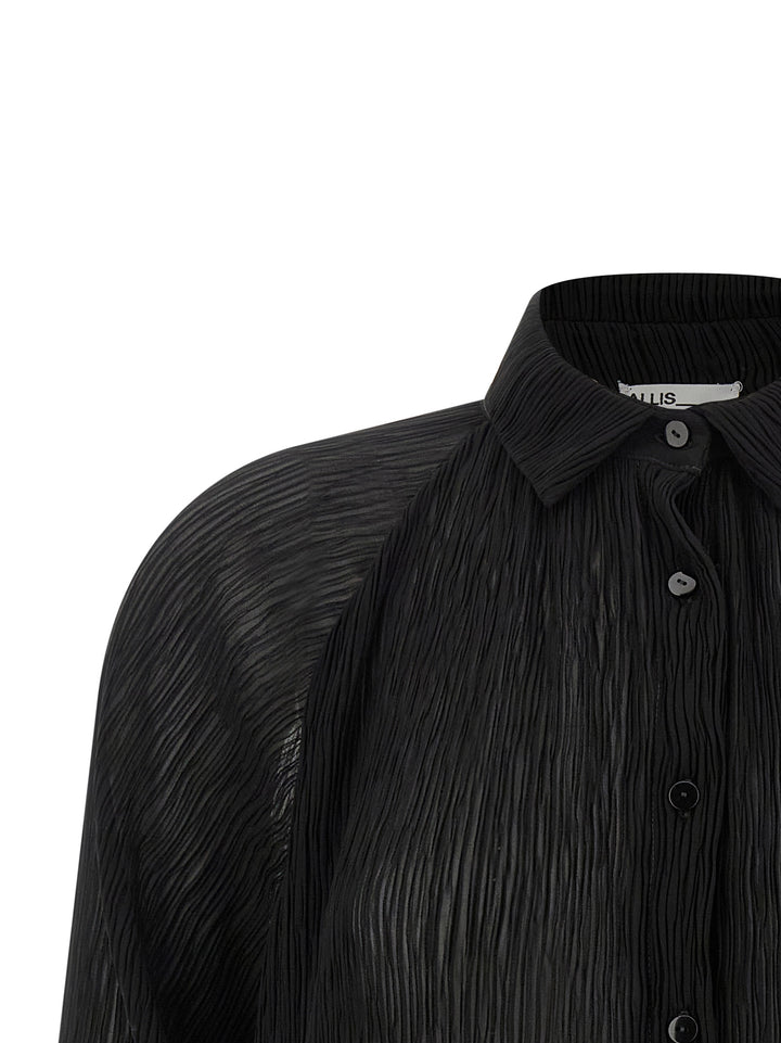 Allis Pleated Shirt Beachwear - Black | 4d1360c2af33bee046602dd06ab324a2854b6f85