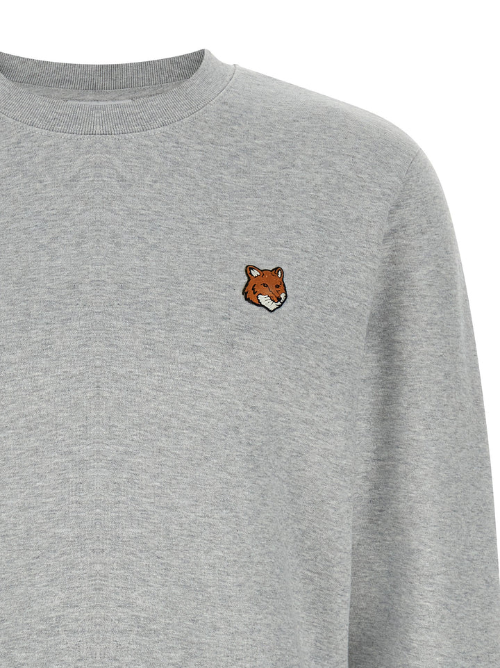 Maison Kitsune Fox Head Sweatshirt - Gray | 7717bc69c21634378be195287009868d5e91ef35