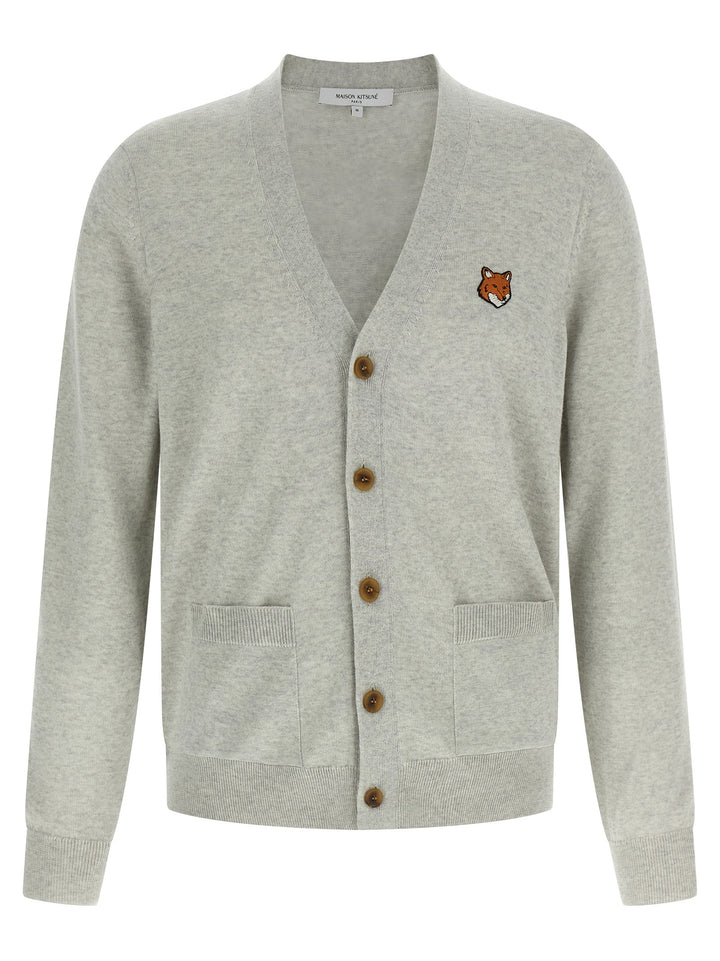Maison Kitsune Fox Head Sweaters and Cardigans - Gray | 7452dd528f51f5742615e2adeb8ef05620efee56