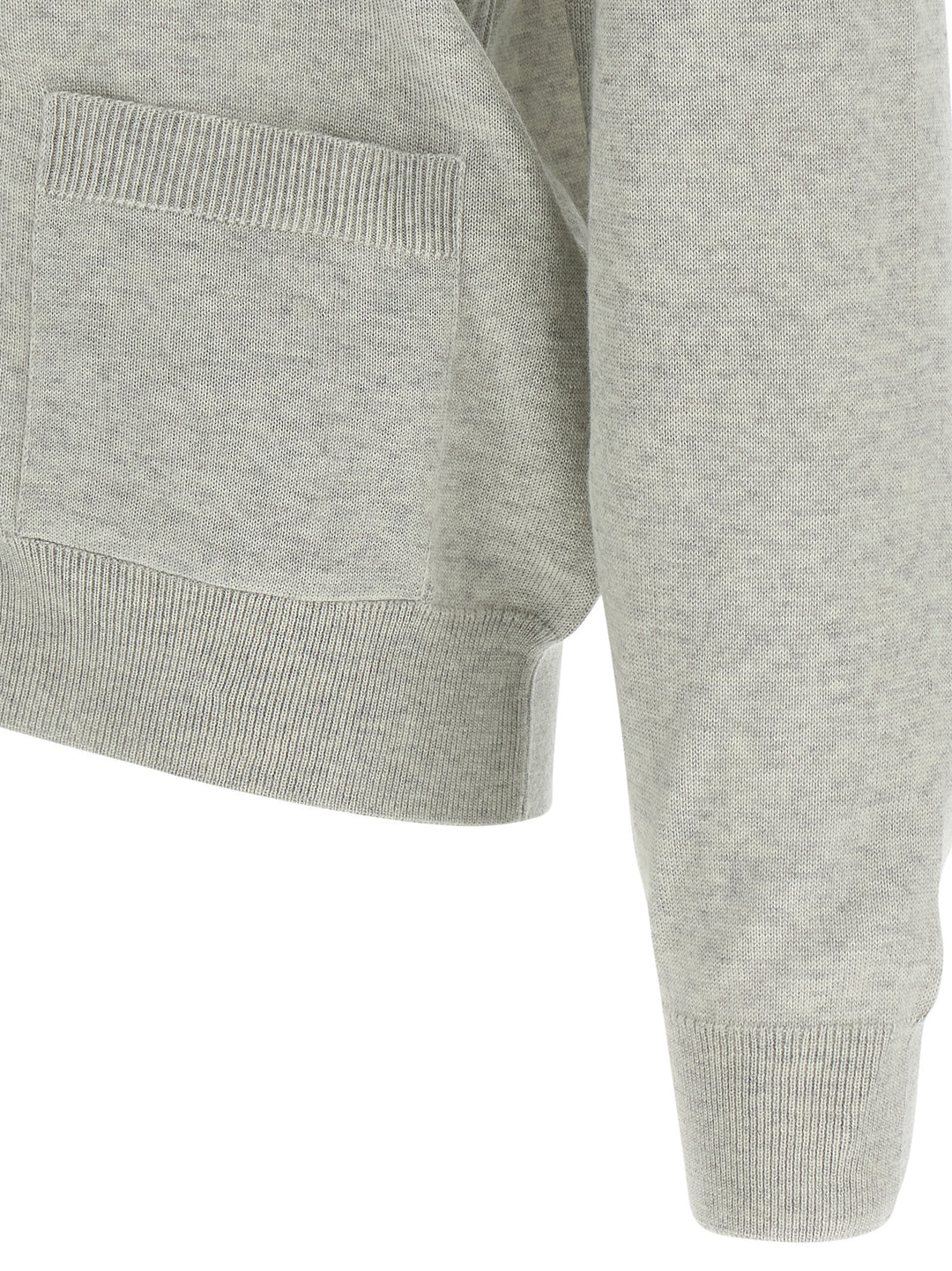 Maison Kitsune Fox Head Sweaters and Cardigans - Gray | 88f55581009811c6b235eec3ba1c608e86e38f83