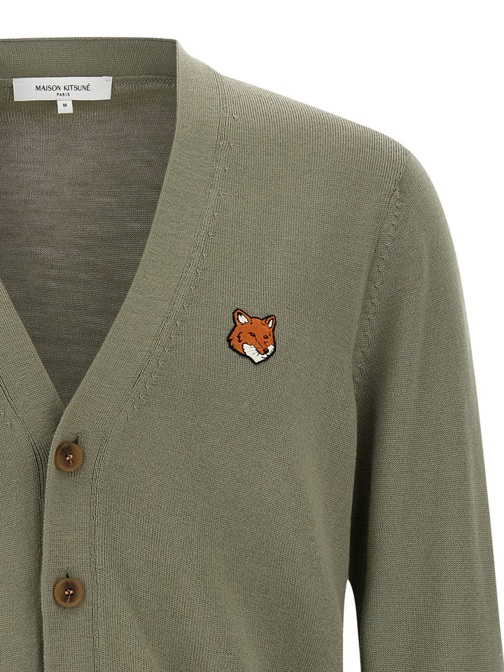 Maison Kitsune Fox Head Sweaters and Cardigans - Green | 54dd83263c2642a1b18de02fd932b630d553d619