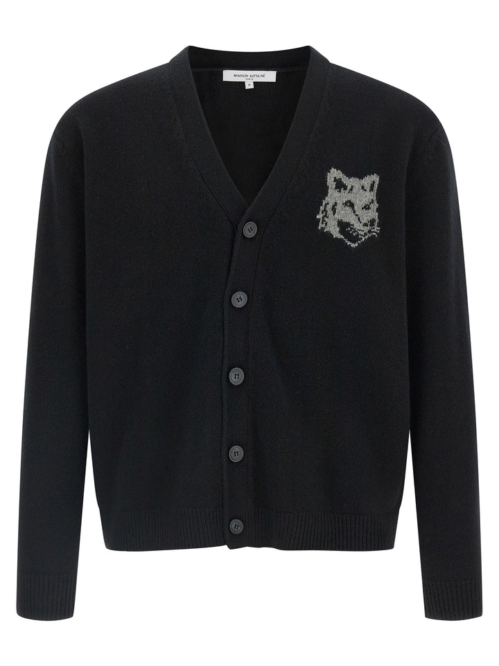 Maison Kitsune Fox Head Sweaters and Cardigans - Black | 9378d03356144d9bba7ec3c15954f0d7f806b0a7