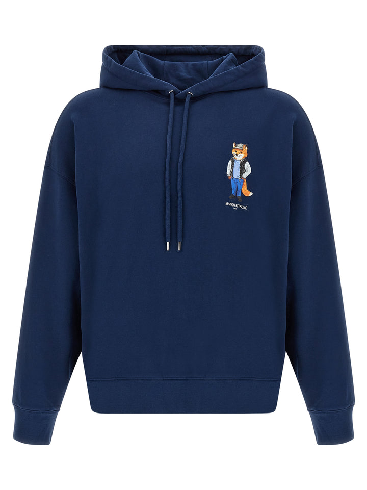 Maison Kitsune Dressed Fox Sweatshirt - Blue | 7b29fcbe34917fed9bb9fe0e12f9aae9f58c024d