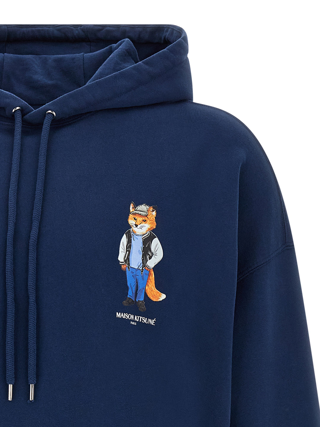 Maison Kitsune Dressed Fox Sweatshirt - Blue | 49205b1f3e0591a0e9544fe4f41a912cbb82edef