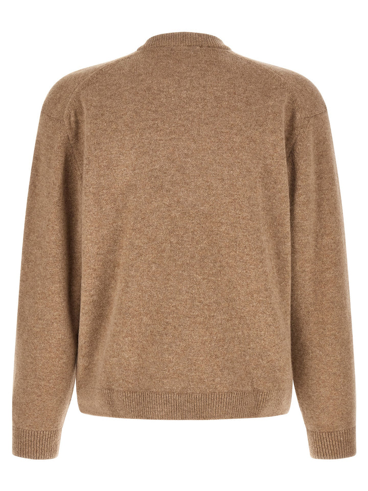 Maison Kitsune Fox Head Sweaters and Cardigans - Beige | feda2dda8f3fe4589daabce6d96170fa37a5caf5