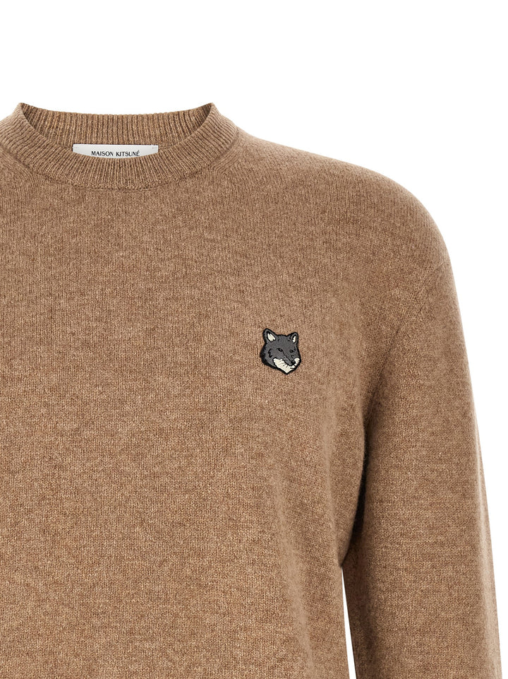 Maison Kitsune Fox Head Sweaters and Cardigans - Beige | 6401eb46e5aa0dc20c8ac652f09e0287849fd874