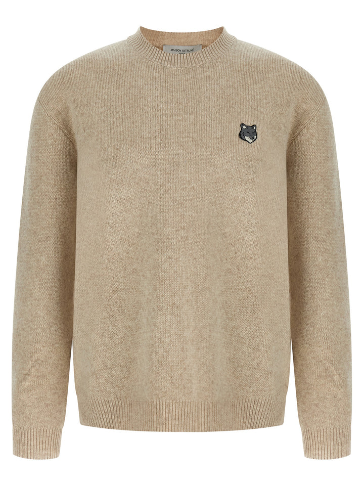 Maison Kitsune Fox Head Sweaters and Cardigans - Beige | 36b4093a4da385097cf2d081f4e1547b217cf232