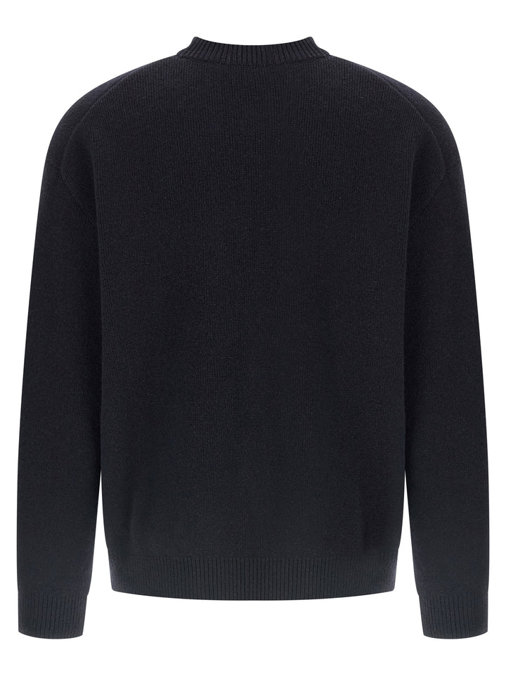 Maison Kitsune Fox Head Sweaters and Cardigans - Blue | 21673622a07f9de2c29fad946a9c535977dfc62b