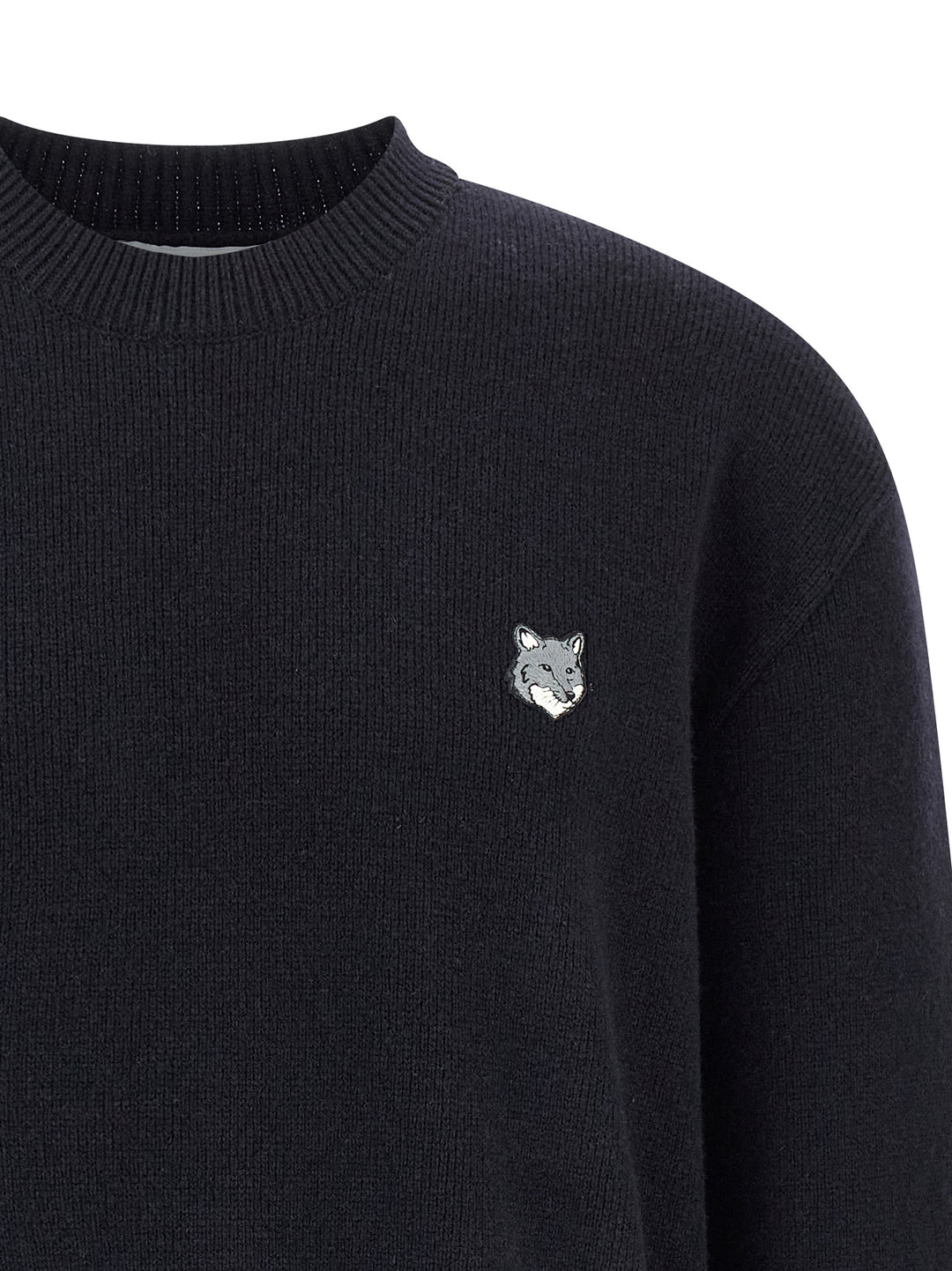 Maison Kitsune Fox Head Sweaters and Cardigans - Blue | f0bff2a72204e82399a2ea7b732e1b9b09c5899d
