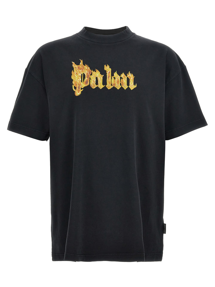 Burning Logo T-Shirt Black