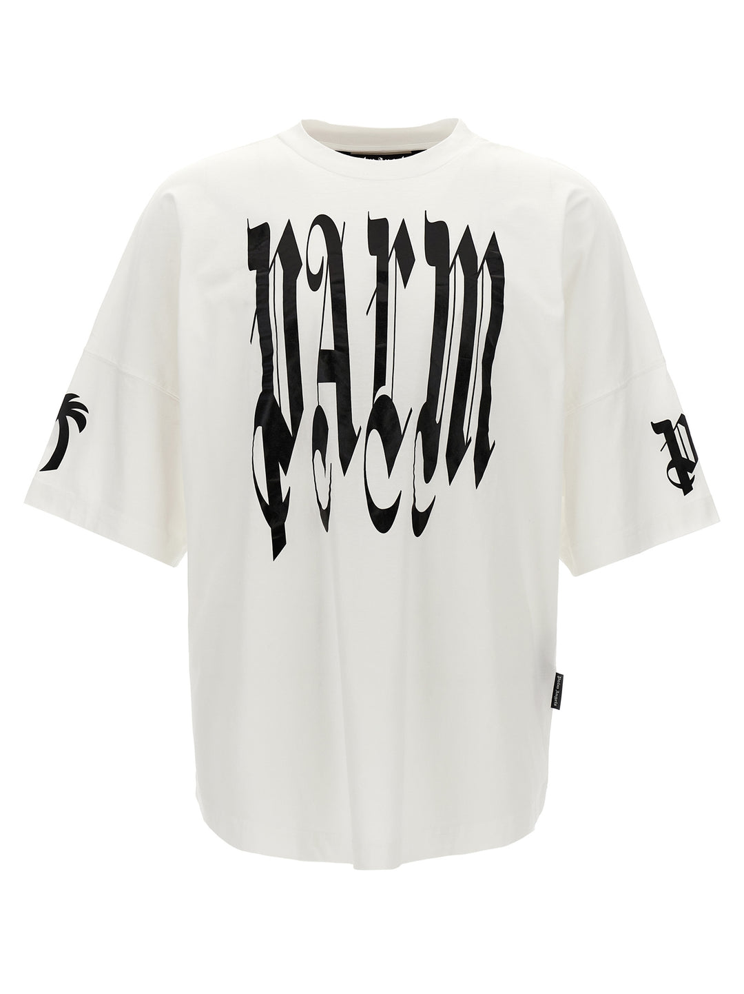 Back Gothic Palm T-Shirt White/Black